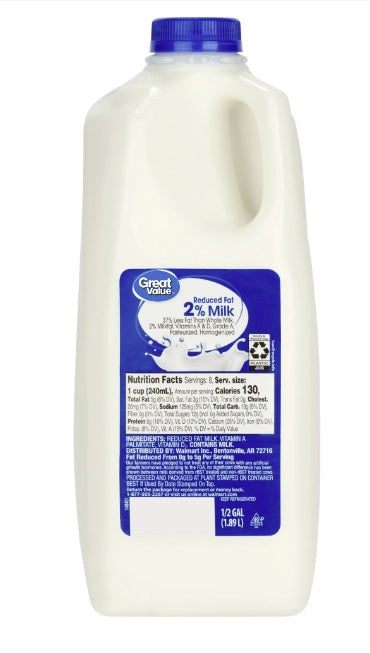 Leche con 2 % de Grasa Reducida